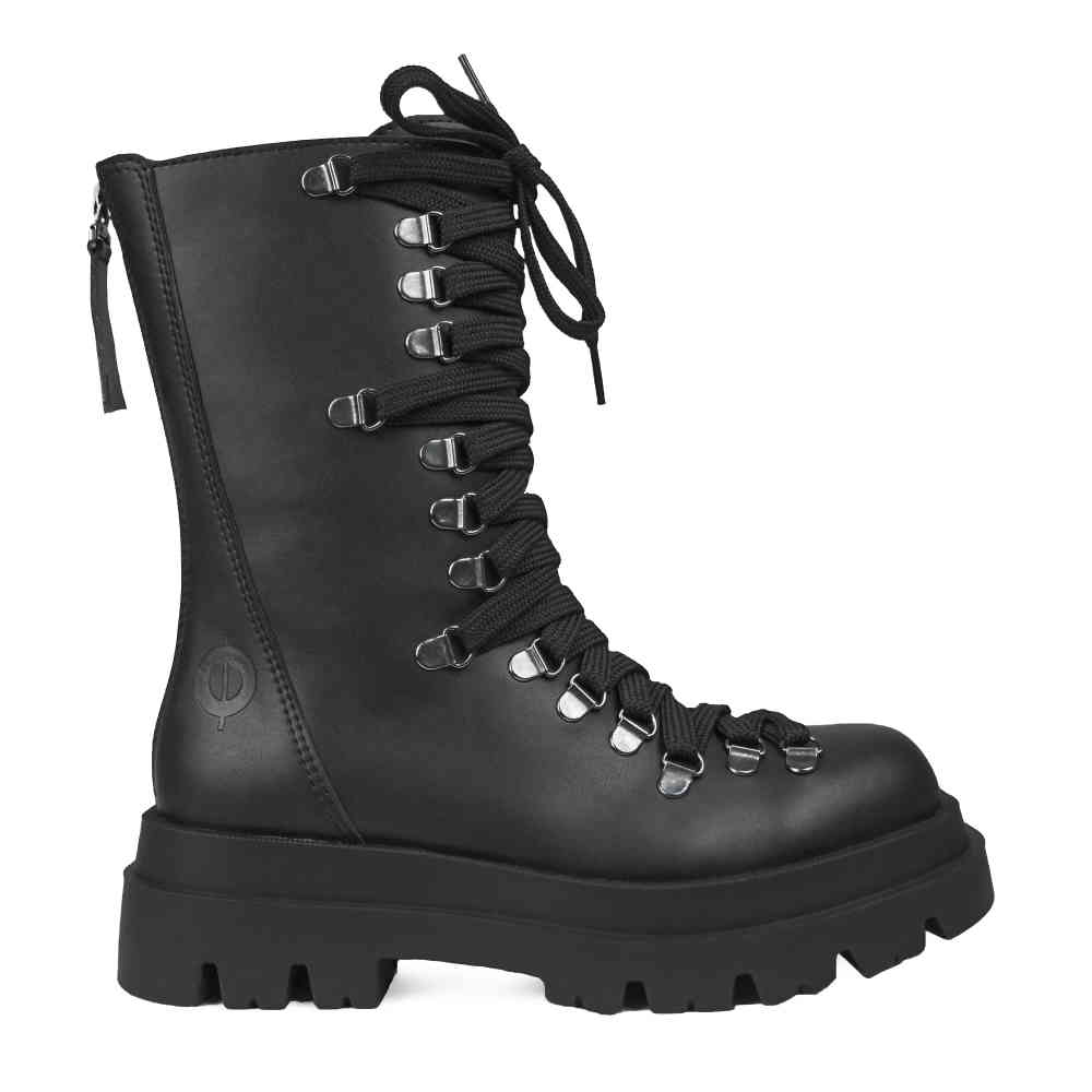 Altercore - Lara Vegan Bottes de plate-forme - Noir